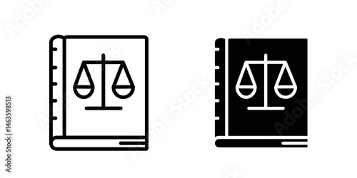 Law book icon sign symbol design.