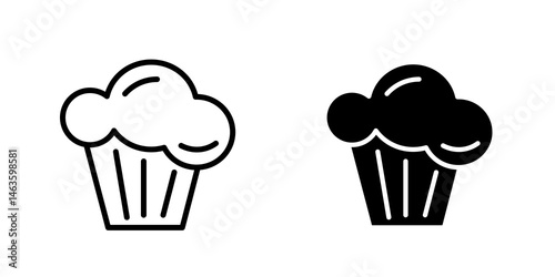 Muffin icon sign symbol design.