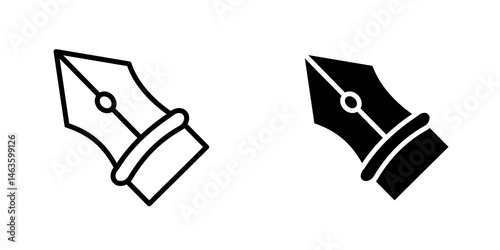 Ink pen icon sign symbol design.