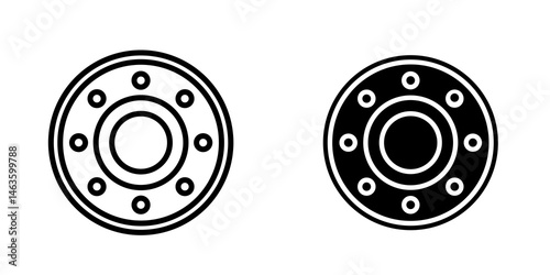 Car bearing icon sign symbol design.