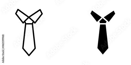 Tie icon sign symbol design.
