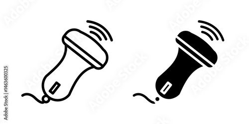 Ultrasound icon sign symbol design.