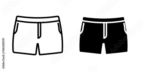 Swim shorts icon sign symbol design.