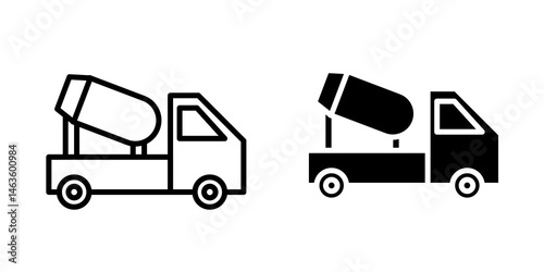cement mixers icon sign symbol design.