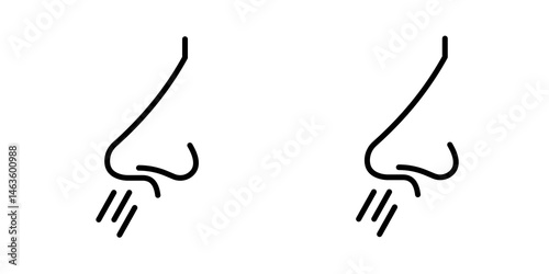 Runny nose icon sign symbol design.