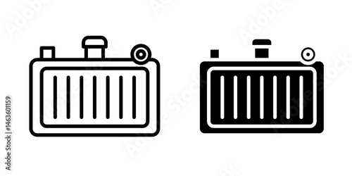 car radiator icon sign symbol design.