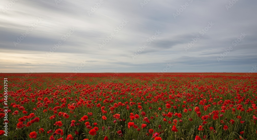 Fototapeta premium Poppy Field, Remembrance Day