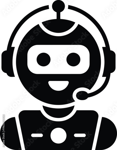 Robot icon. Simple illustration of robot vector icon for web design isolated on white background