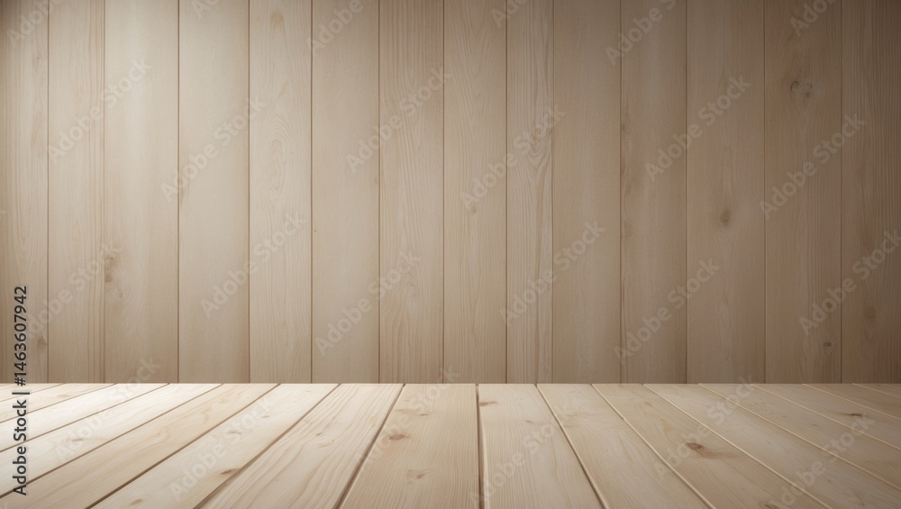 Naklejka premium Organic hardwood surface with authentic grain perfect for presentation and mood setting