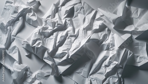 Artistic design with torn and crumpled paper overlays on a vintage surface