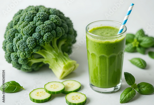 Healthy Broccoli and Cucumber Smoothie
