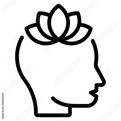 Minimalist Meditation Profile Icon