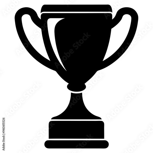 Trophy vector silhouette 