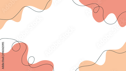 A Hand drawn flat design abstract doodle background
