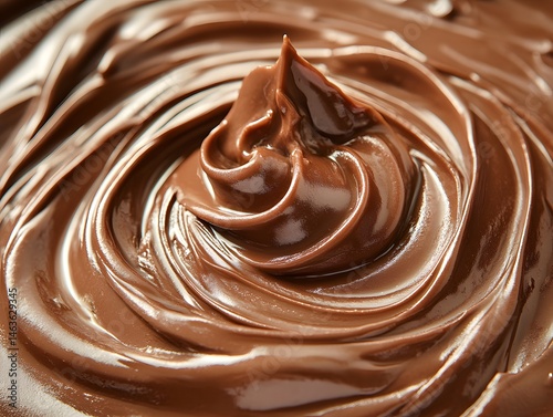 Obraz na płótnie melted chocolate on white background w salonie