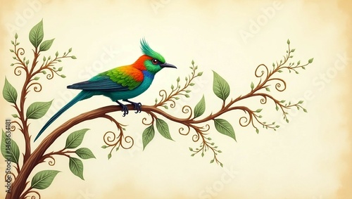 parrot on a branch