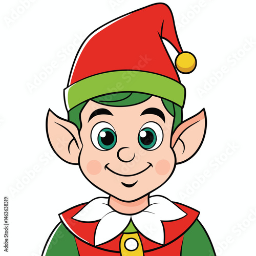Cute Christmas Elves Clipart – Santa’s Helpers Cartoon Holiday Illustration