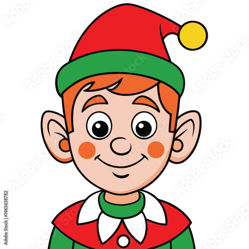 Cute Christmas Elves Clipart – Santa’s Helpers Cartoon Holiday Illustration