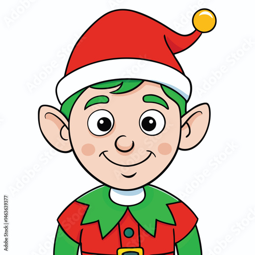 Cute Christmas Elves Clipart – Santa’s Helpers Cartoon Holiday Illustration