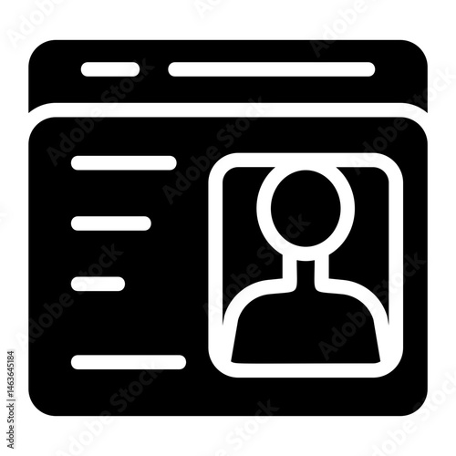 Exclusive customer data Solid Icon