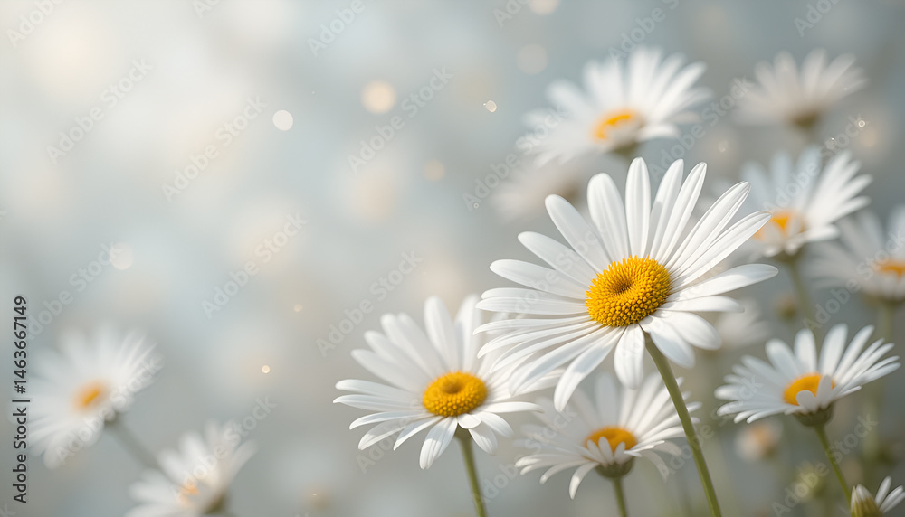 Fototapeta premium daisies in a field