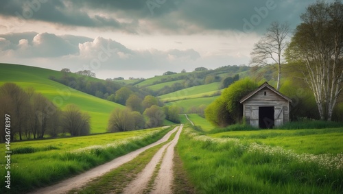 Wallpaper Mural Scenic spring scenery from the border region Torontodigital.ca