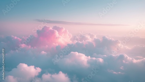 Natural background with sky and clouds