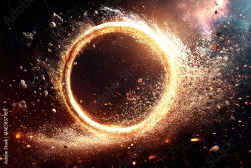 The Enigmatic Cosmic Ring A Glimpse into the Heart of a Black Hole