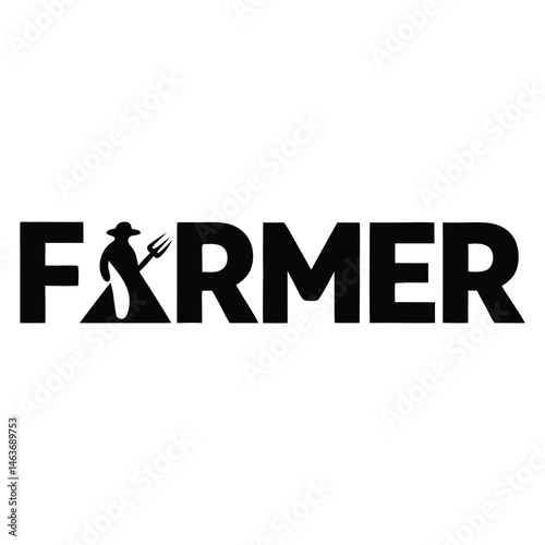 Farmer Logo Design Agriculture Farming Icon Rural  Agriculture Business Branding