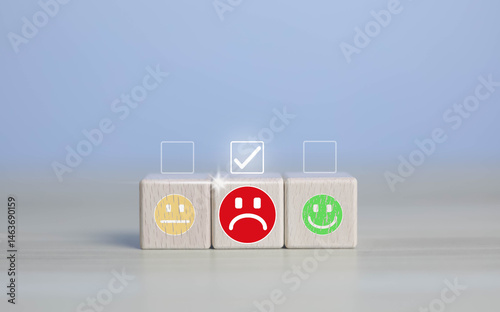 Wooden block The dissatisfied customer left a negative review and a one-star rating on the popular online shopping platform. His complaint about the poor service was accompanied by a sad emoticon.	
