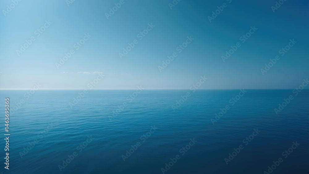 custom made wallpaper toronto digitalCalm water and sky blending at the blue horizon