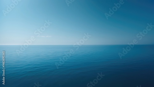 Wallpaper Mural Calm water and sky blending at the blue horizon Torontodigital.ca