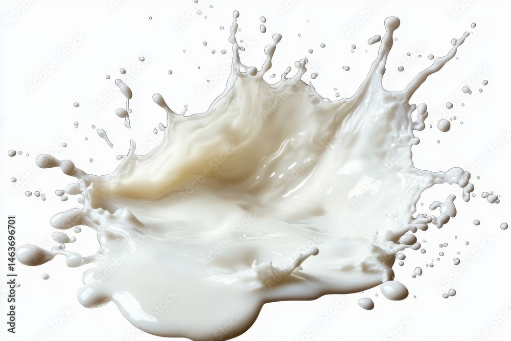 Milk Splash Abstract Art