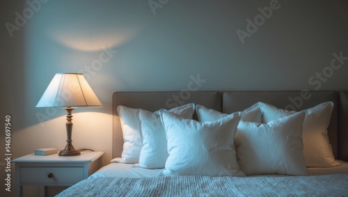 Lamp captured with overexposure and desaturation effects