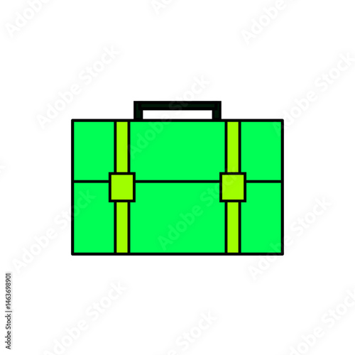 Green Suitcase Icon