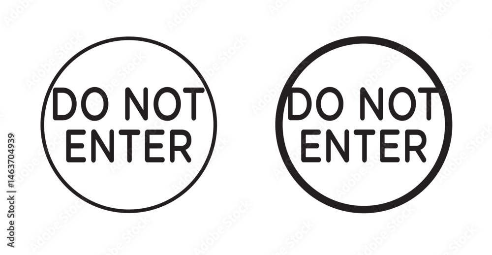 Do not enter sign Do not enter sign