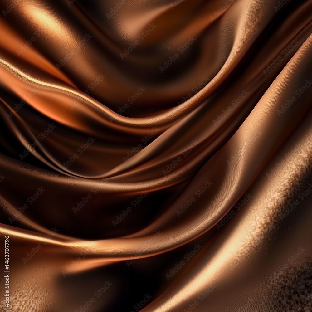 Fototapeta premium golden silk background. brown silk fabric