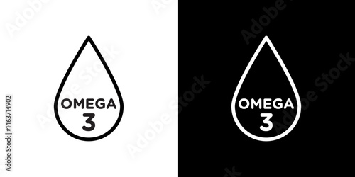 Omega icon set in line.