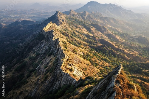 Aravalli folded Mountain Range is a 700 km long northeast-southwest trending orogenic belt in northwest India. It is part of the Indian Shield that was formed from a series of cratonic collisions.