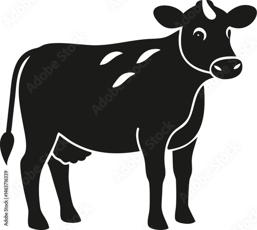 Black Cow Silhouette