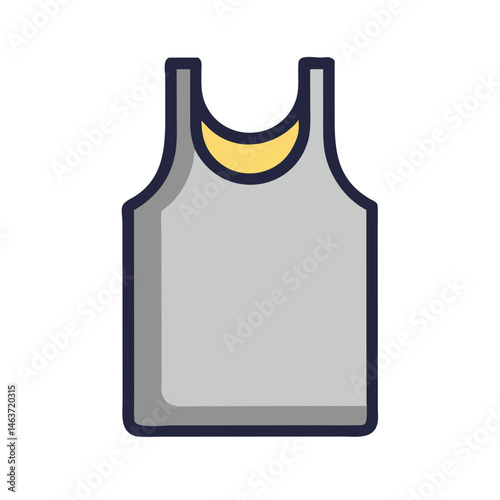 Sleeveless Tank Top Icon Representing Casual Wear and Everyday Fashion