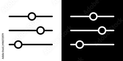 Filter Button icon set in line.