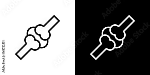 Joint icon set in line.