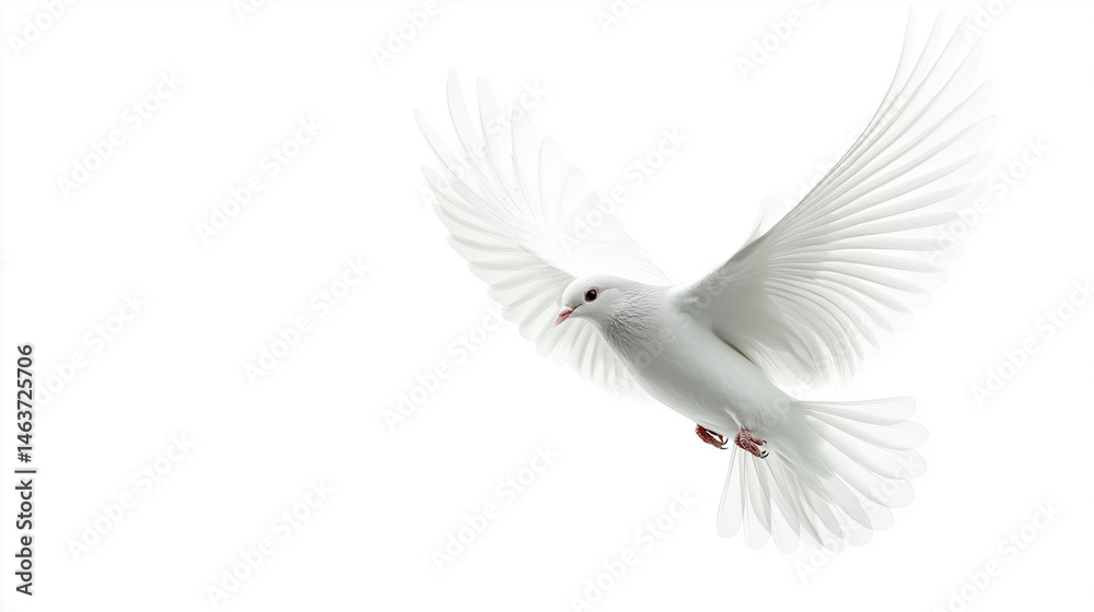 Obraz premium dove isolated on white