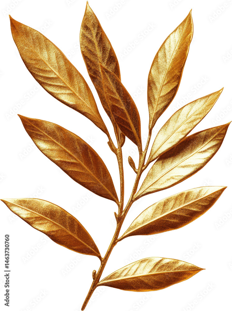 Golden Leaf Branch Decoration Golden Leaf Branch Decoration