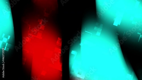 Abstract red and blue squares with a dark center, perfect for graphic design projects, backgrounds, prints, and contemporary art concepts.