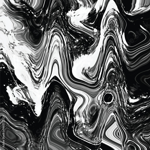 Black and white grungy abstract background. Grungy frame. Vector illustration
