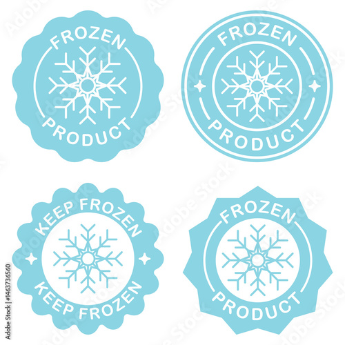 Keep frozen label. vector illustration. freezer stamp. Temperature sign. Product cardboard box print design.
sticker.