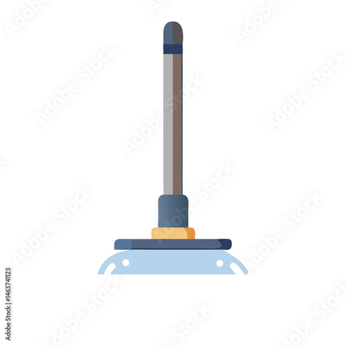 Upright Vacuum Cleaner Icon Representing Dust Cleaning and Floor Maintenance