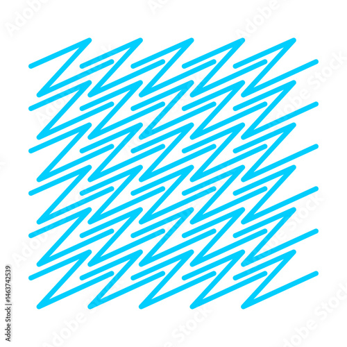 Blue Zigzag abstract element